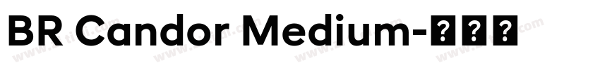 BR Candor Medium字体转换